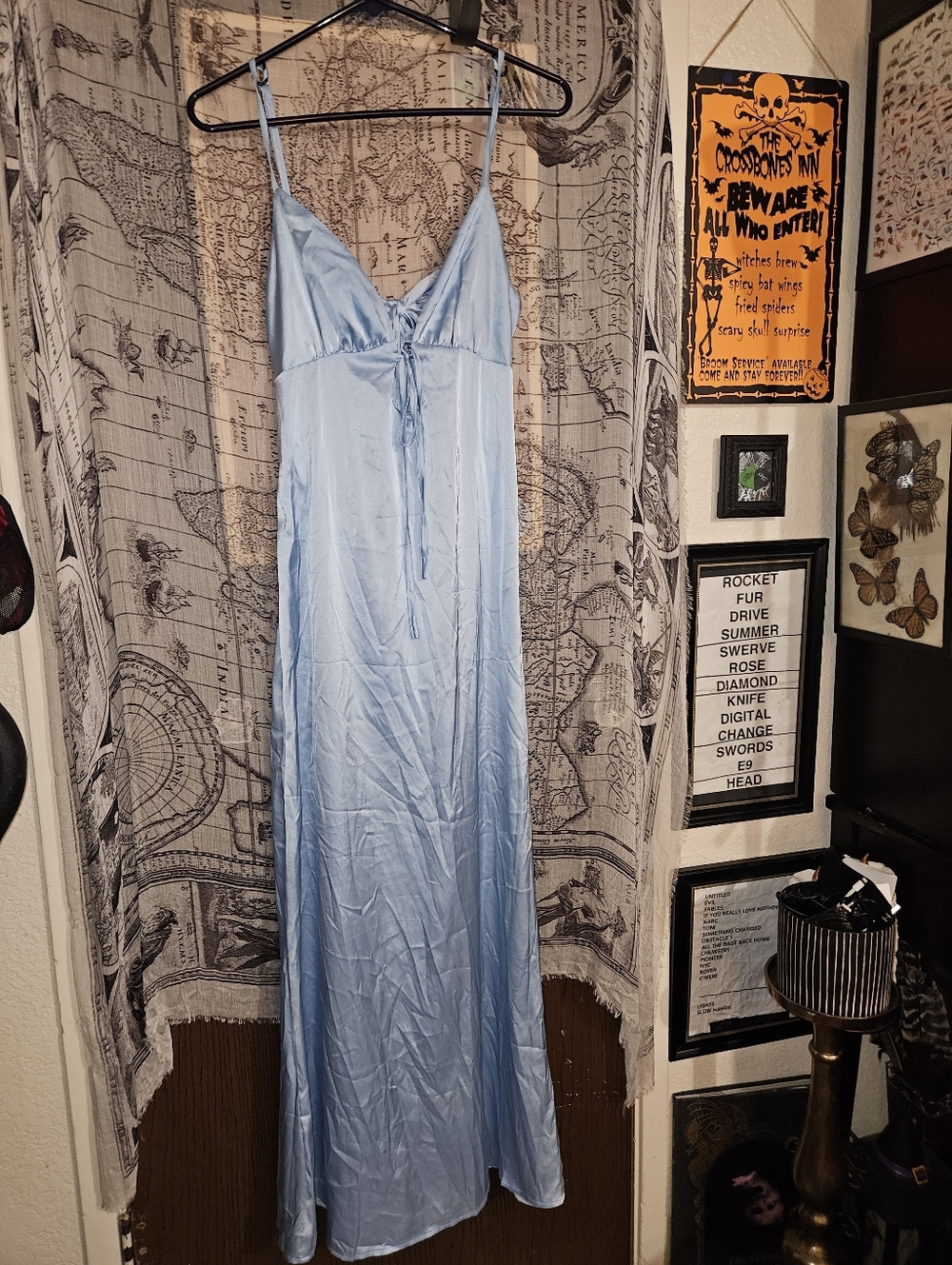 Small/Med Baby Blue Dress, Lightweight, Long